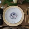 Plato de porcelana con colección Helga DOR - modelo Cobijo